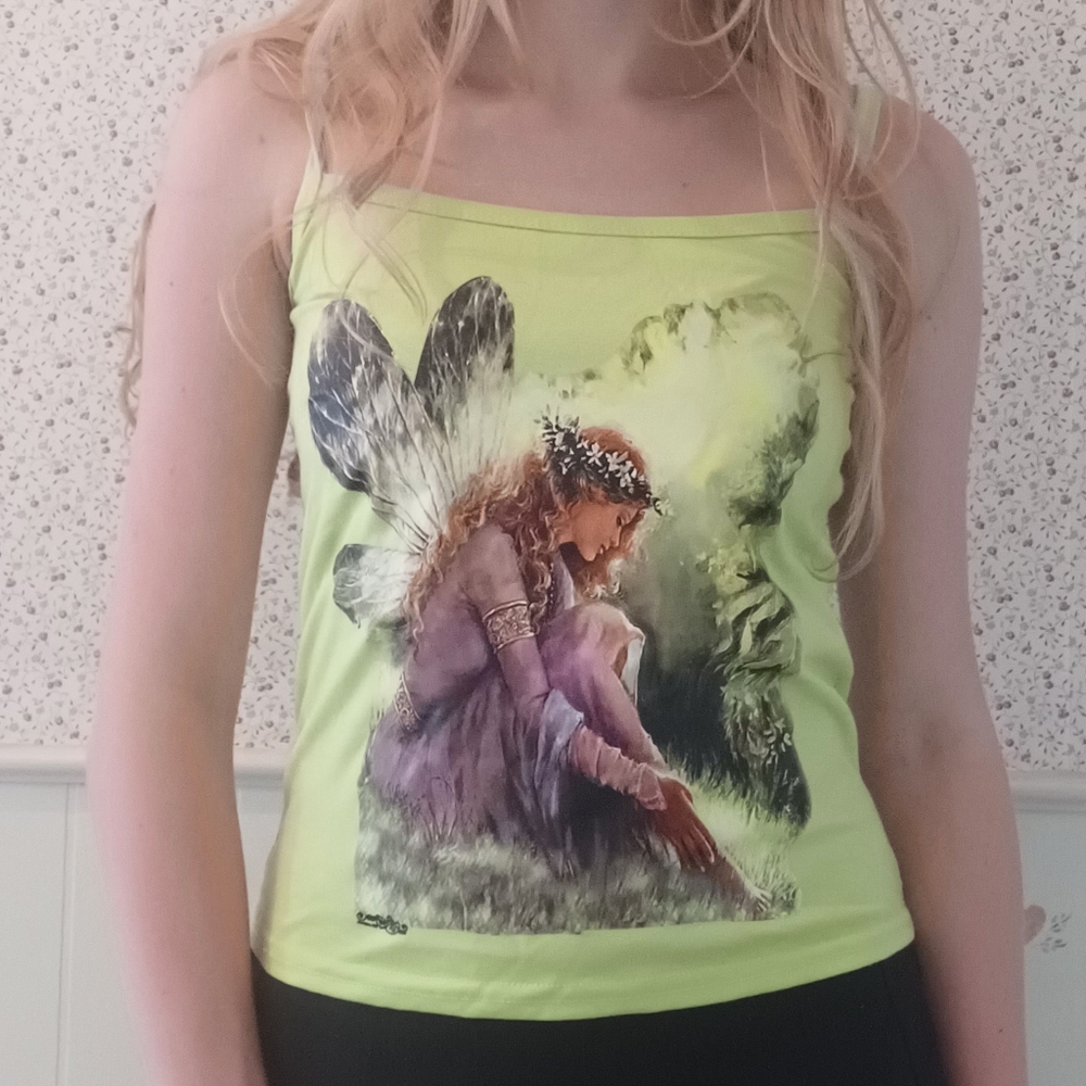 s green fairy tank top